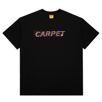 Carpet Company Misprint Rhinestone Tee Black