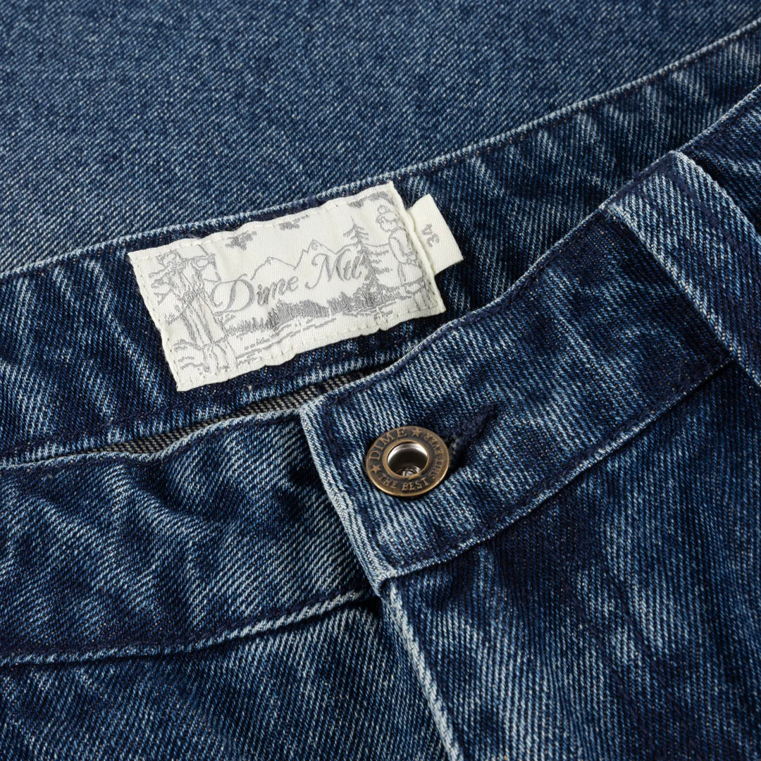 Dime MTL Classic Denim Shorts Faded Indigo