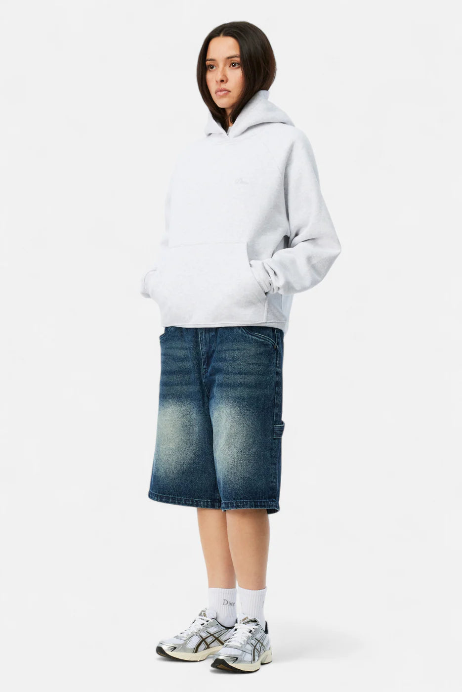 Dime MTL Classic Denim Shorts Faded Indigo