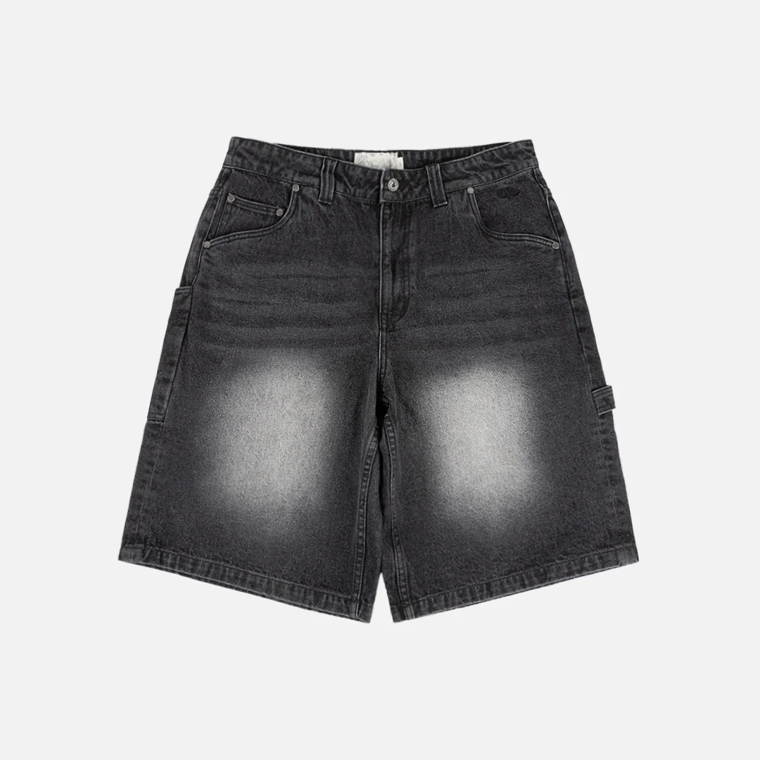 Dime MTL Classic Denim Shorts Sandblasted Black