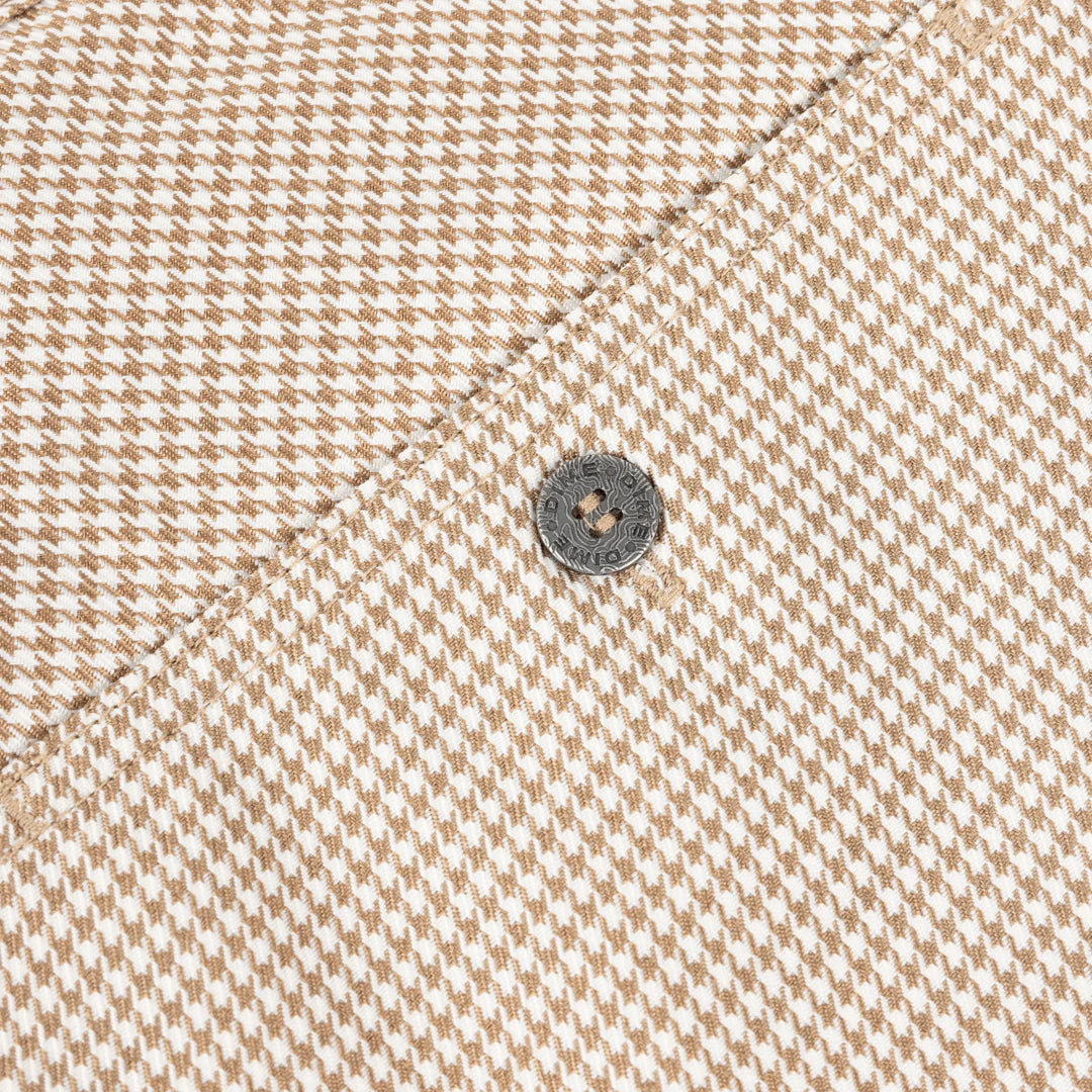 Dime MTL Baggy Houndstooth Shorts Beige