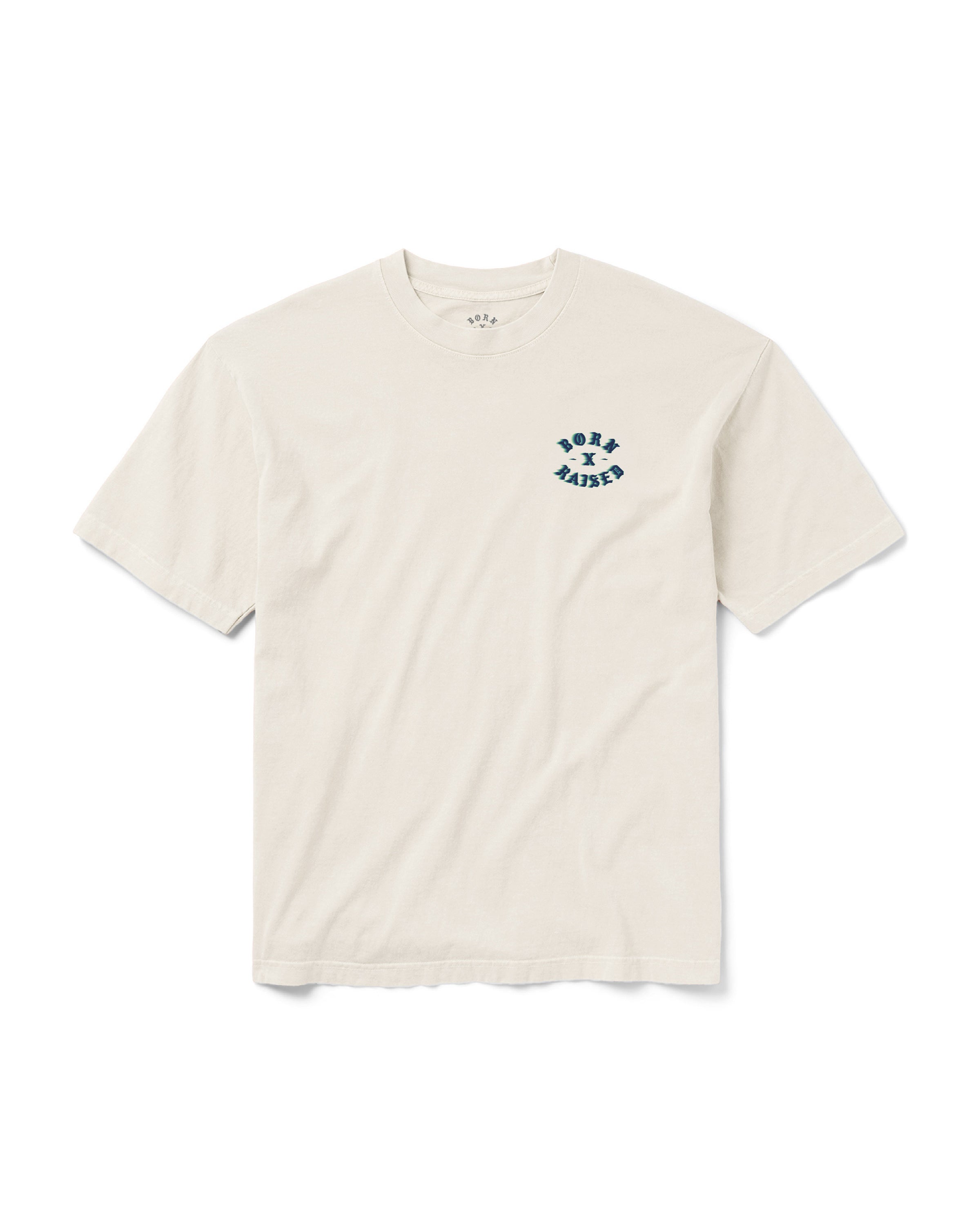 Born X Raised Speed Rocker Tee - Cream - front
