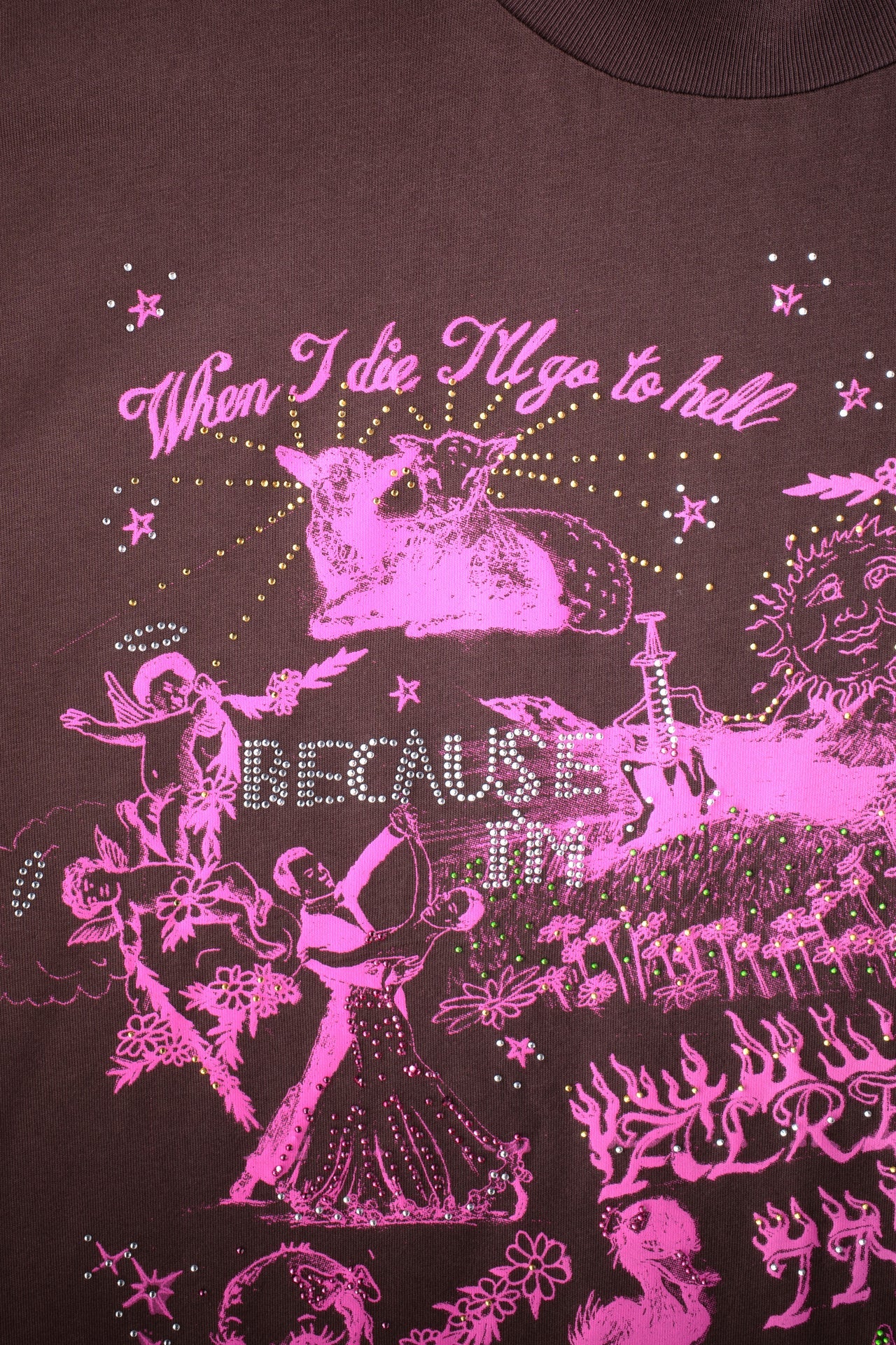 Jungles Jungles Already in Heaven Tee Brown/Pink