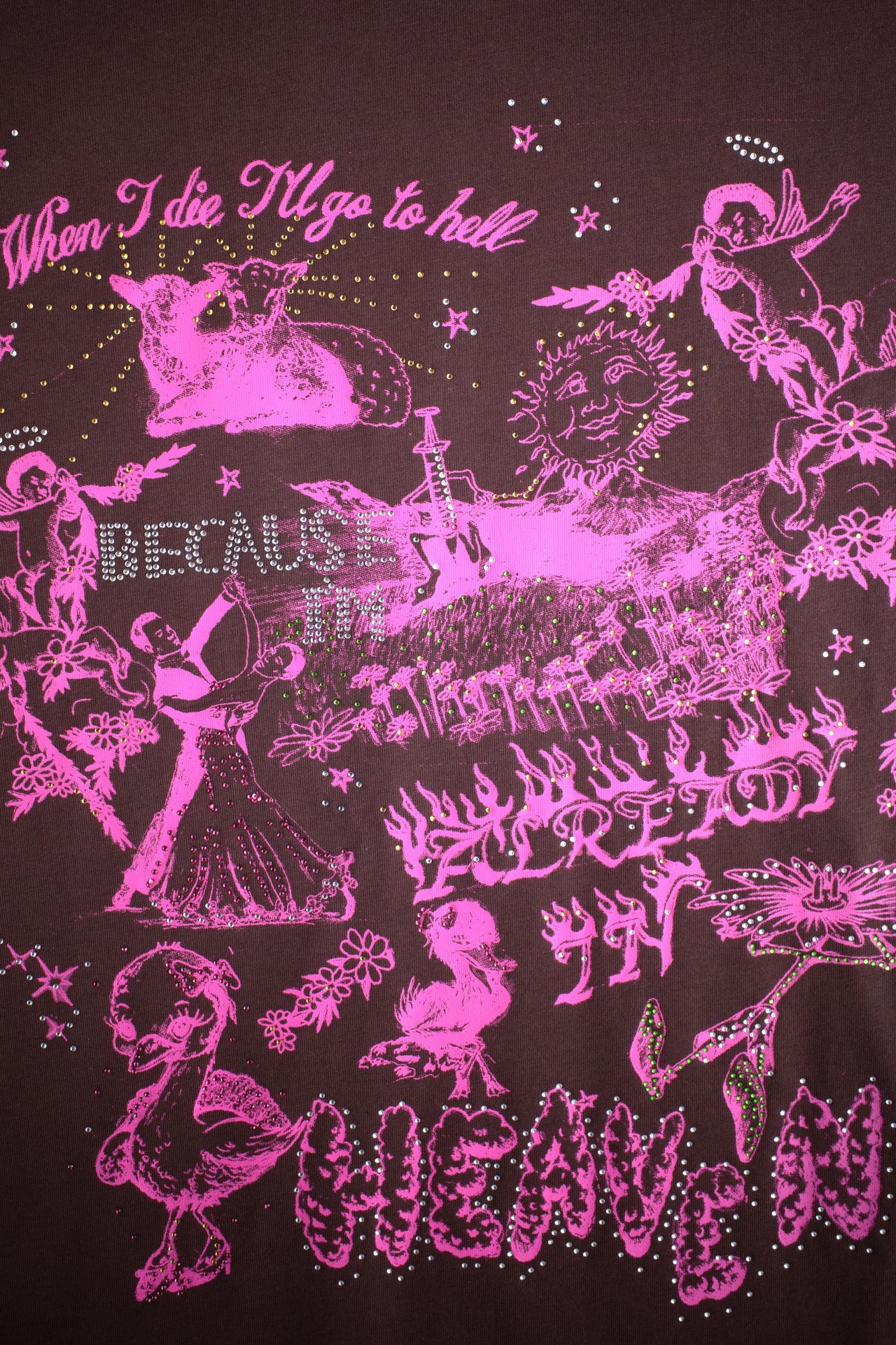 Jungles Jungles Already in Heaven Tee Brown/Pink