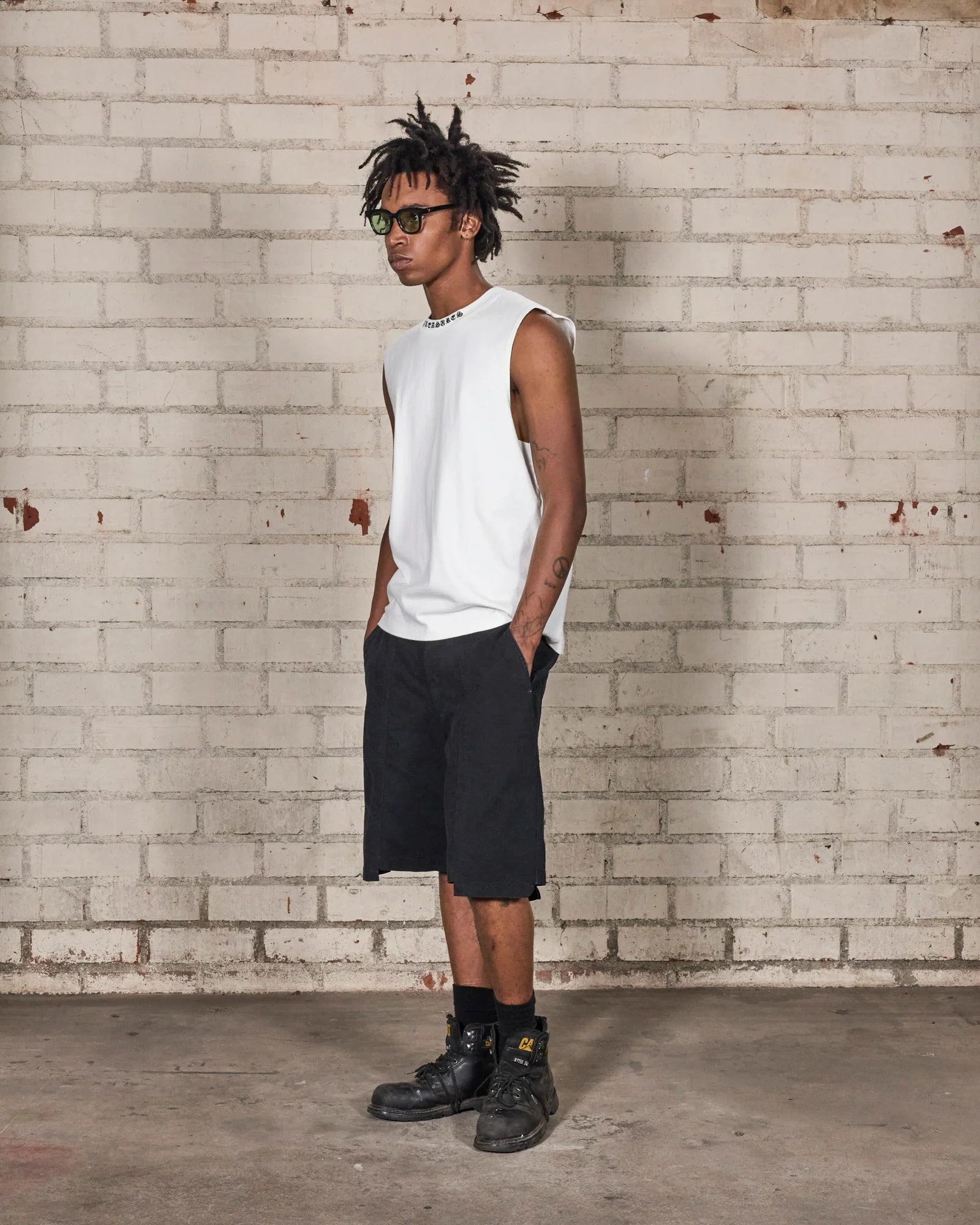 Pleasures Sorrow Sleeveless Shirt White