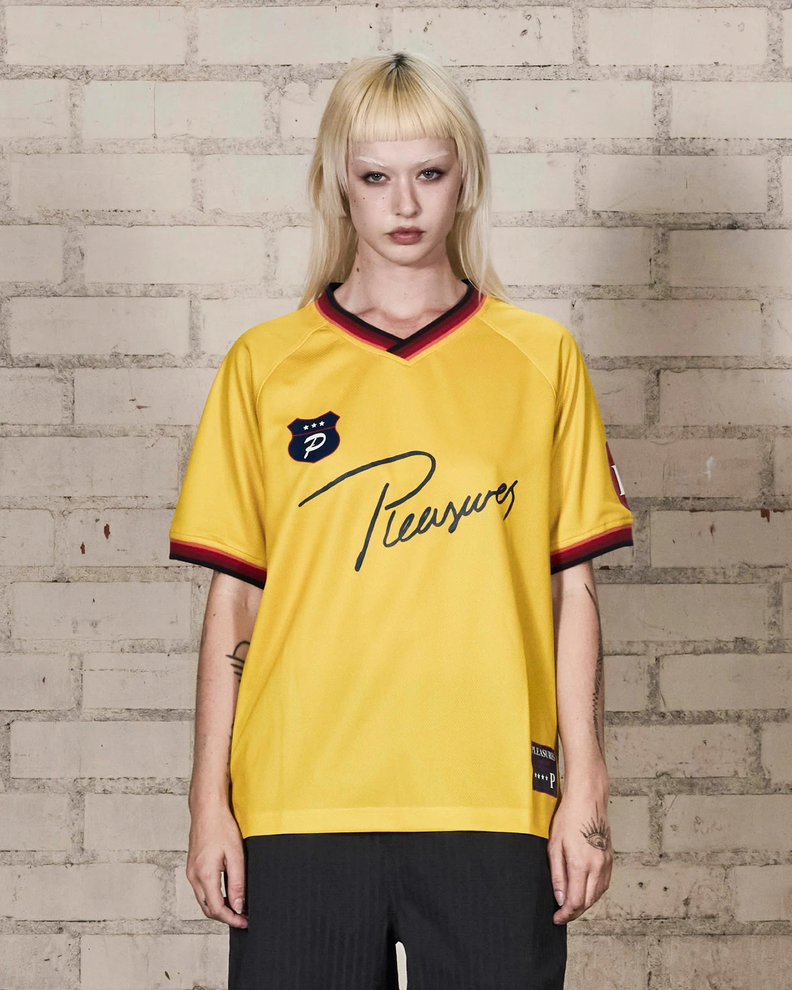 Pleasures Mona Sport Shirt Yellow