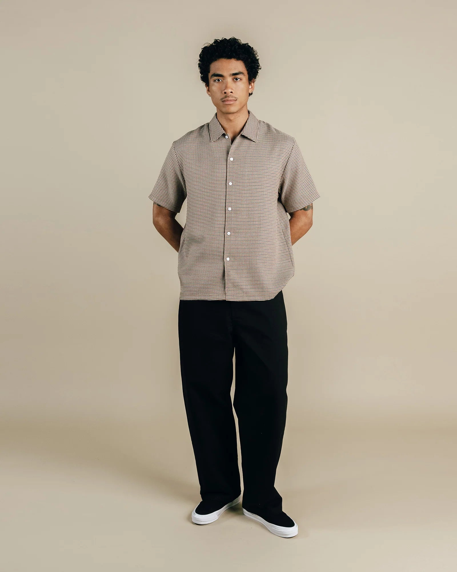 Students Golf Gramwell S/S Button Up Shirt