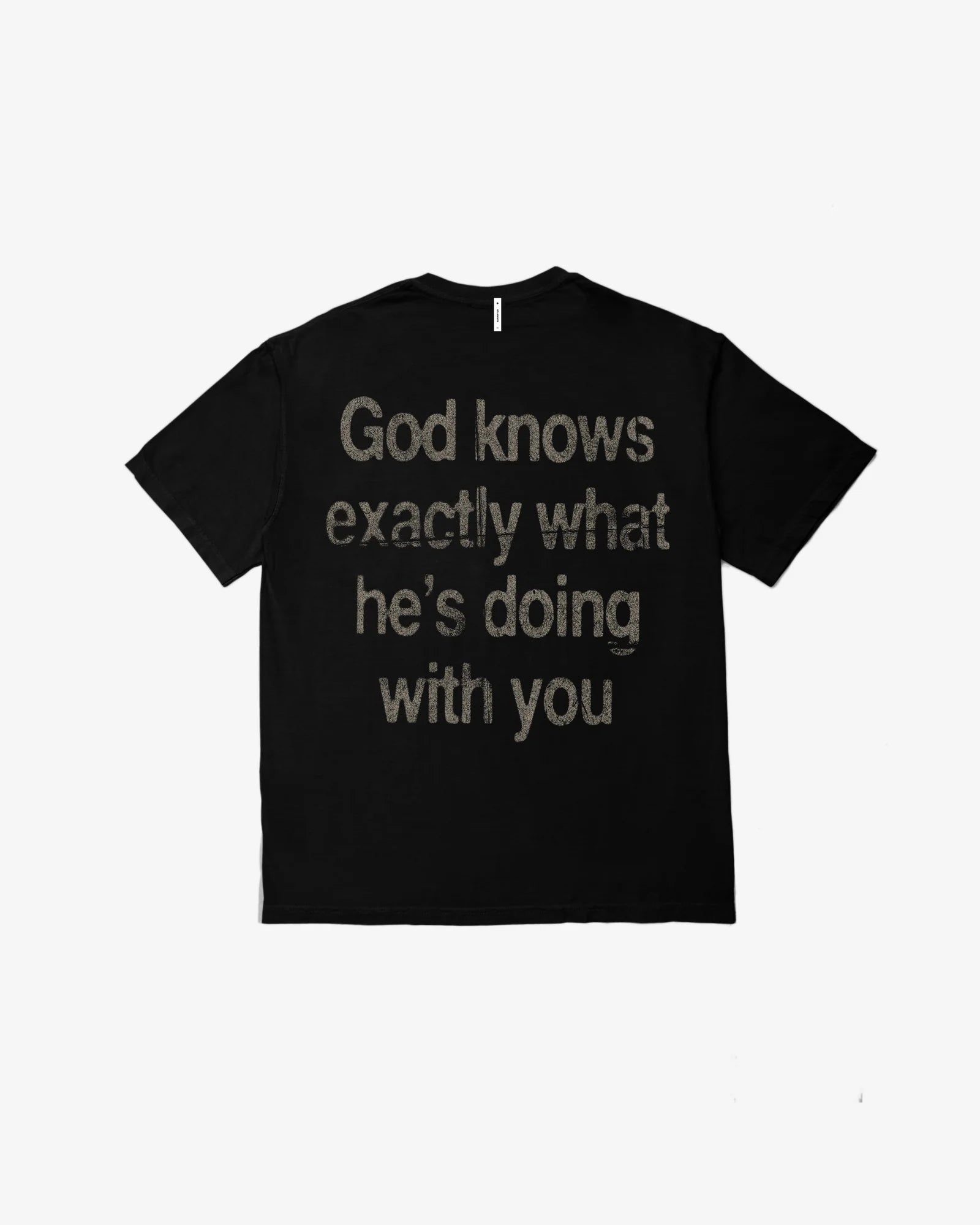 Students Golf God Knows T-Shirt Black