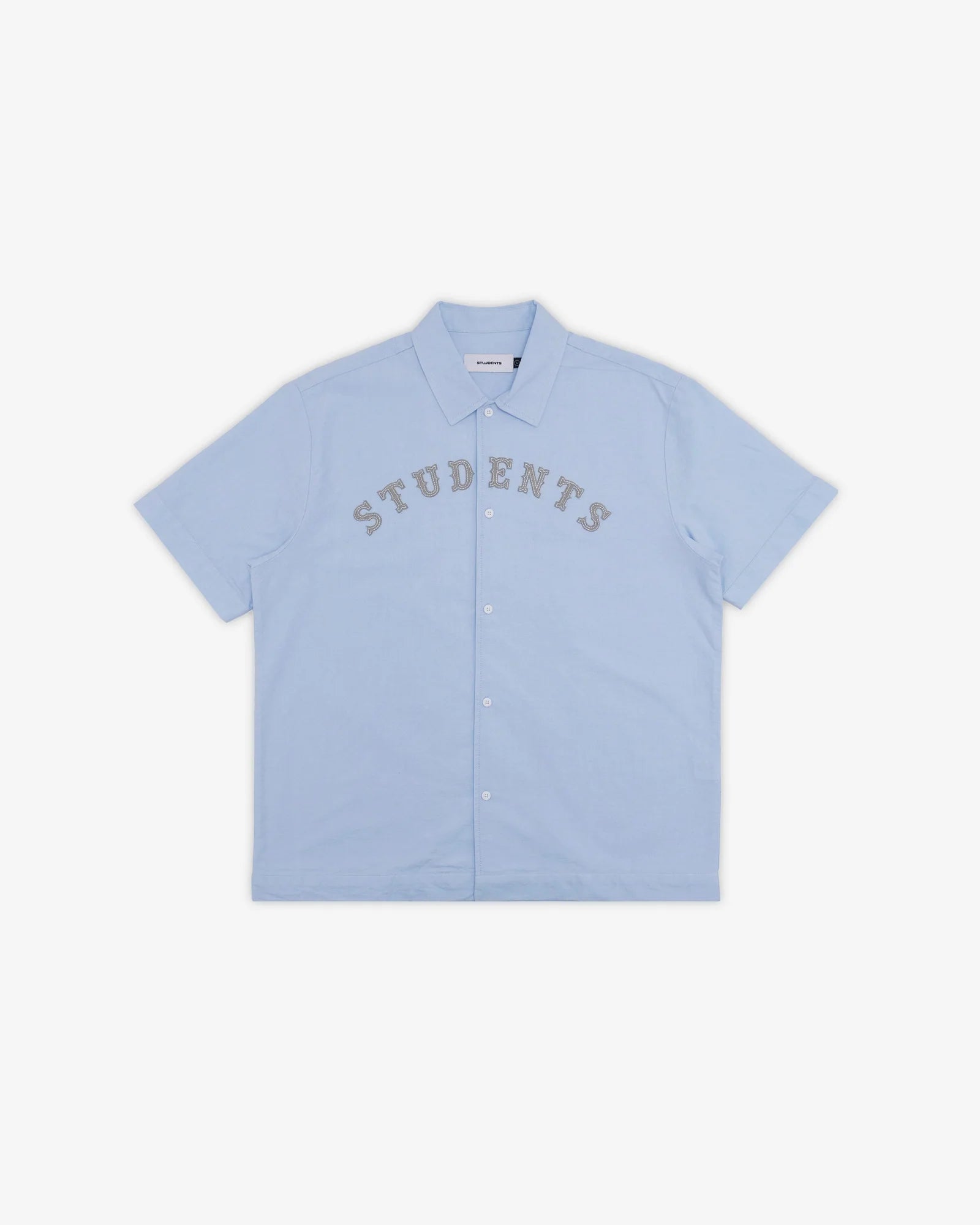 Students Golf Crescent S/S Button Up Shirt Blue