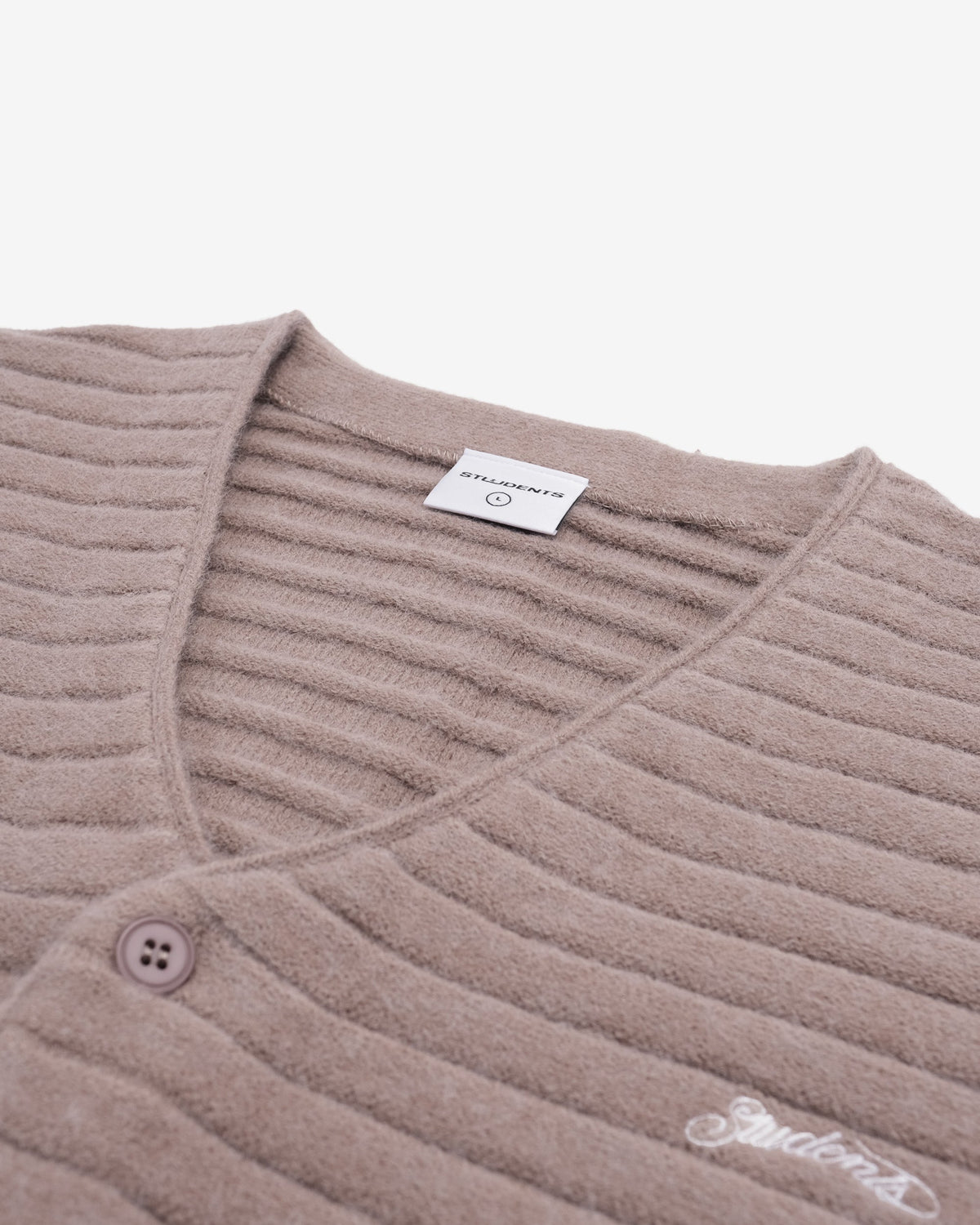 Students Golf Scholls Cardigan Sweater Khaki — view 4