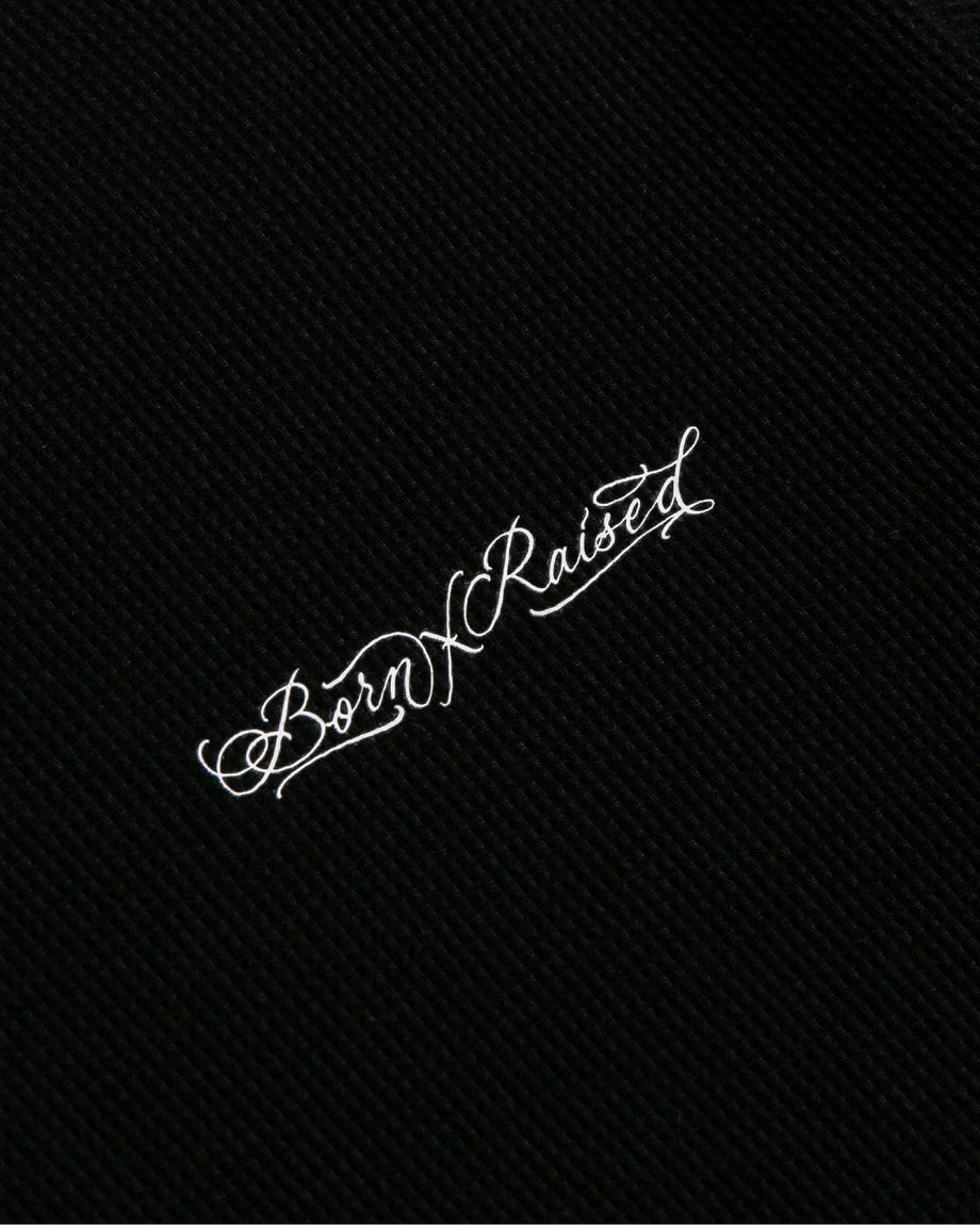 Born X Raised Fine Line Thermal Shirt - Black