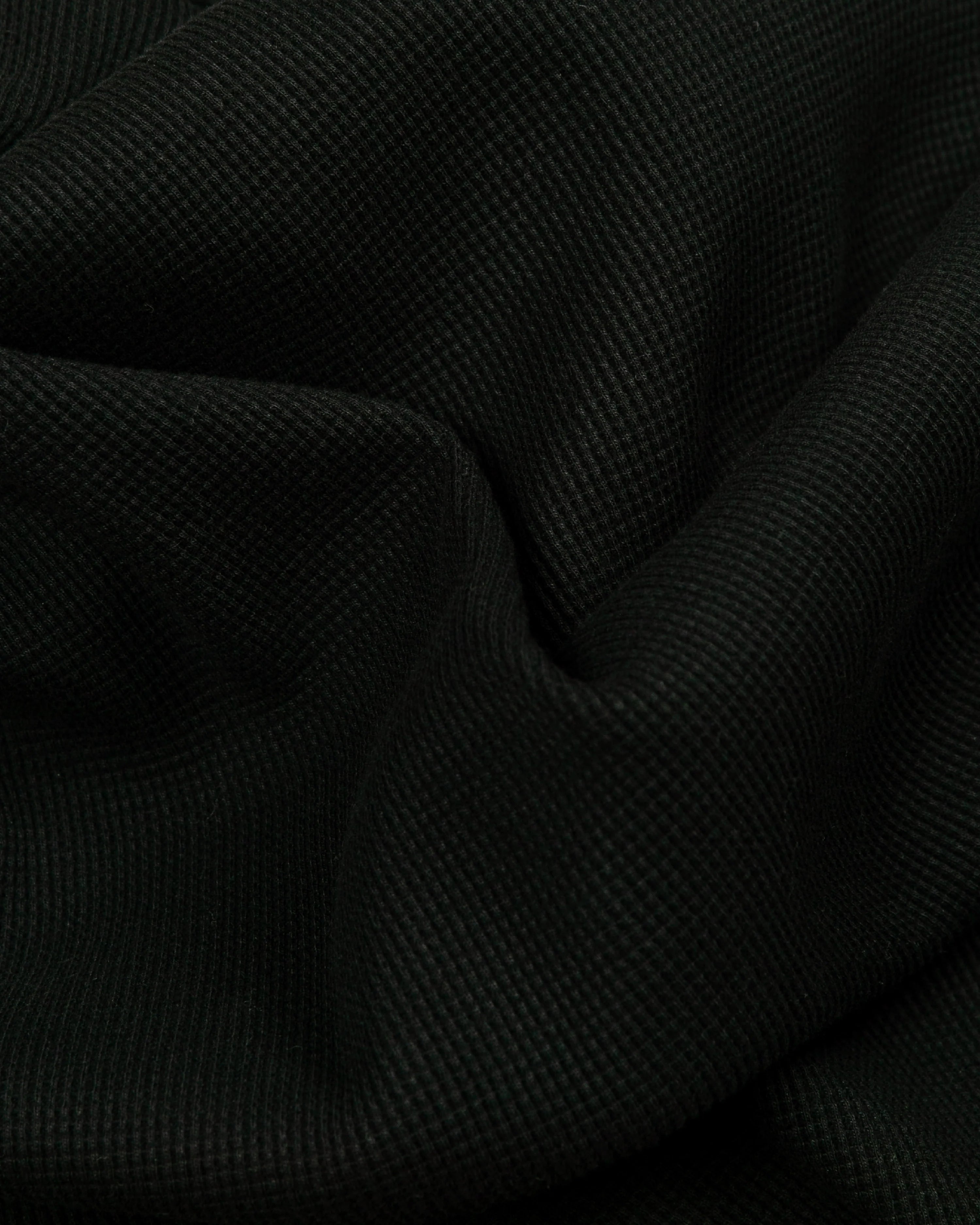 Born X Raised Fine Line Thermal Shirt - Black