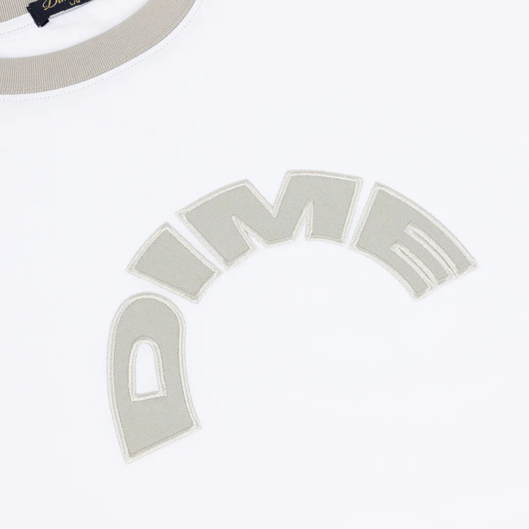 Dime MTL Arch Ringer T-Shirt White