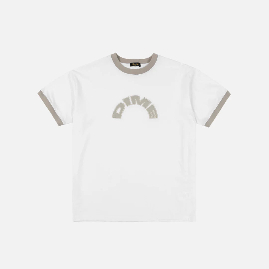 Dime MTL Arch Ringer T-Shirt White