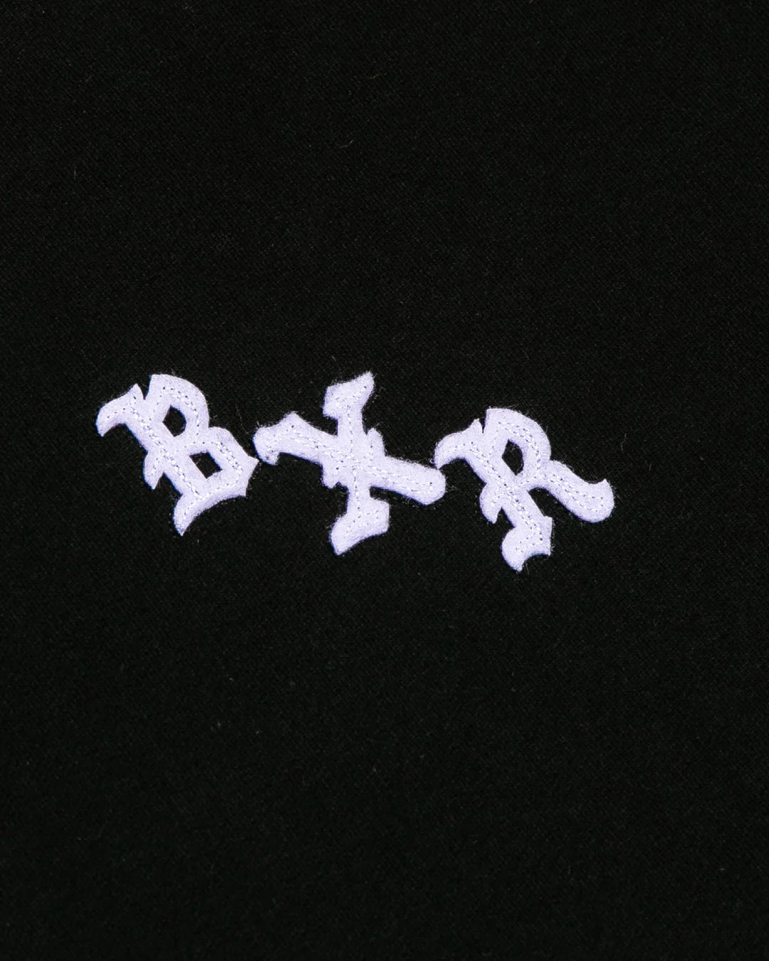 Born X Raised The Town Felt Letter Crewneck - Black