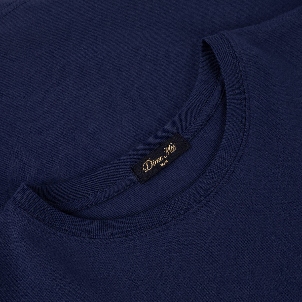 Dime MTL Sigil LS T-Shirt Navy — detail