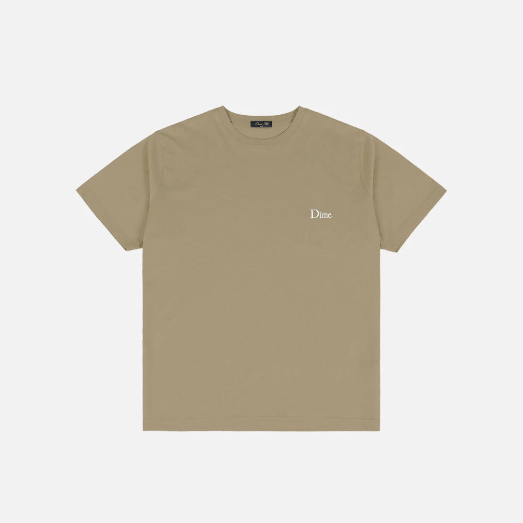 Dime MTL Classic Small Logo Tee Military Olive
