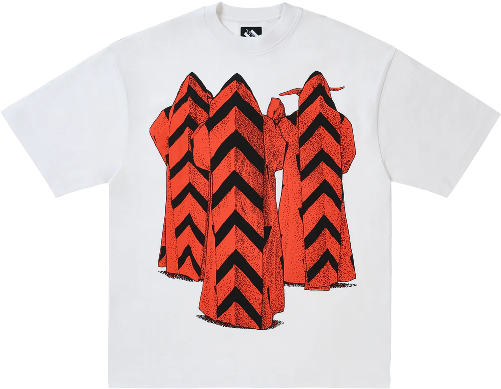 The Trilogy Tapes Chevron Brethren T-Shirt White