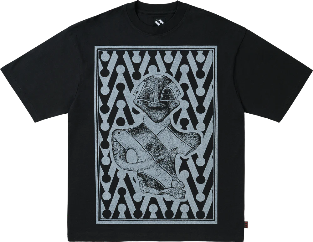 The Trilogy Tapes Combo Chevron T-Shirt Black