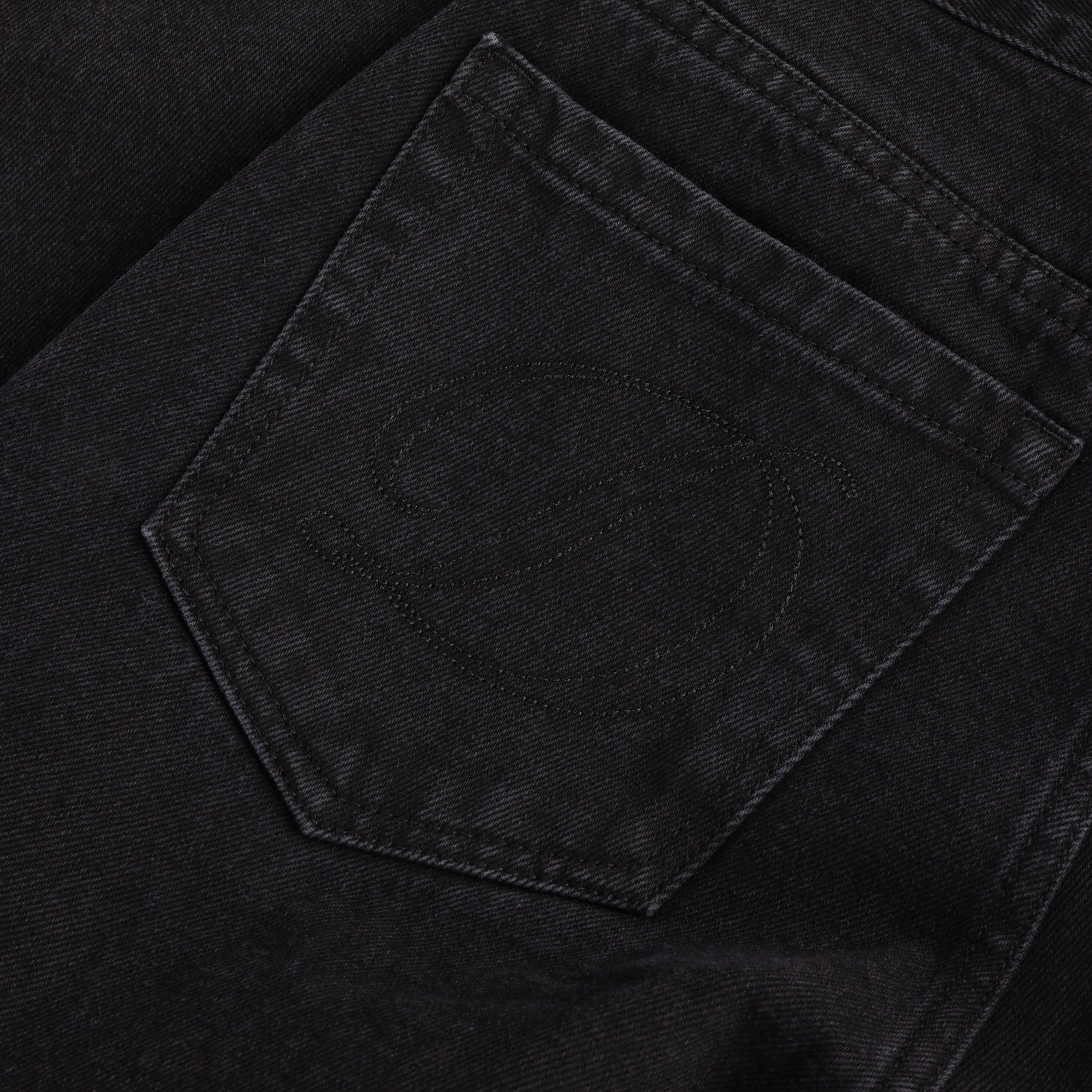 Dime MTL Women's Baggy Denim Pants Black — detail