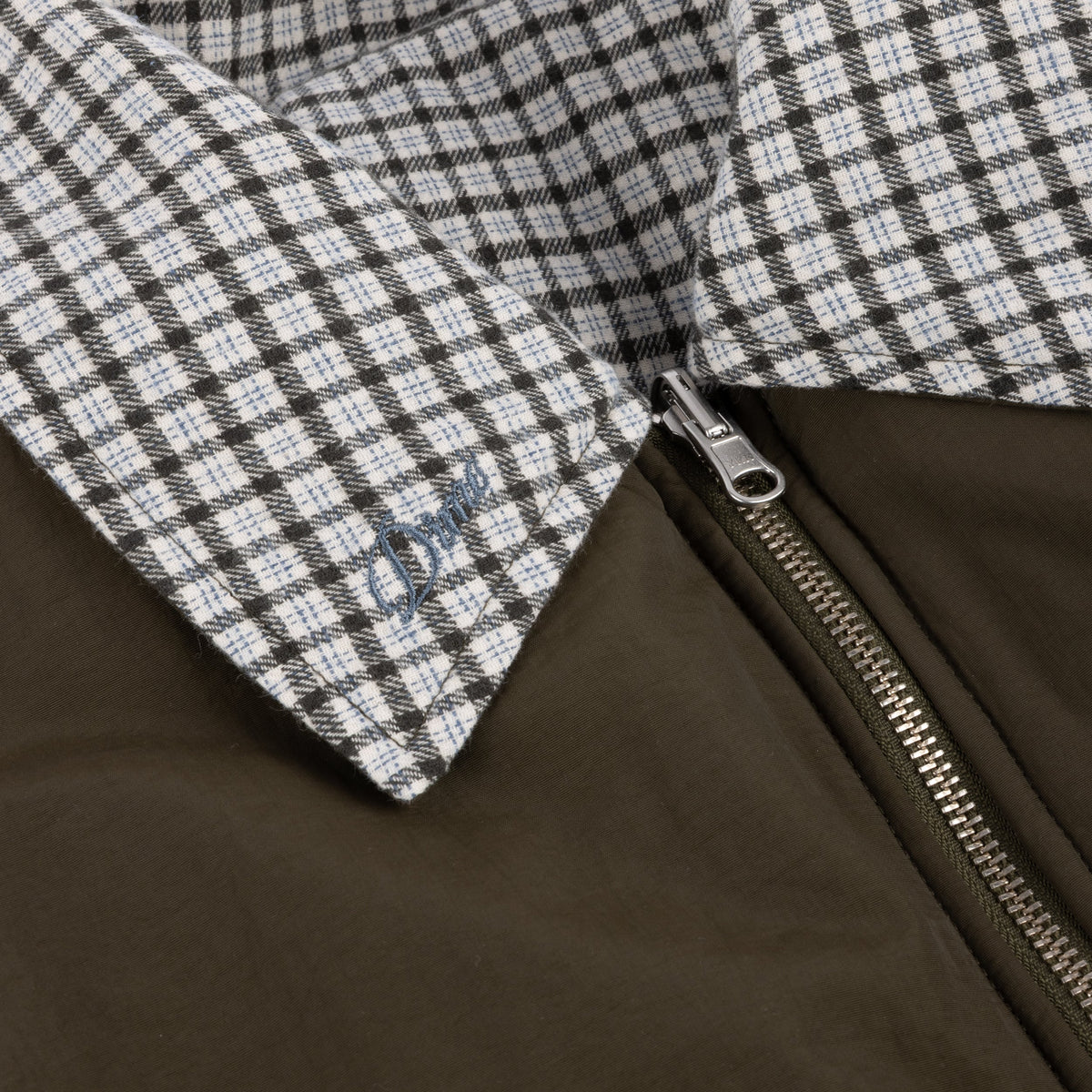 Dime MTL Women's Reversible Bomber Jacket Olive — detail