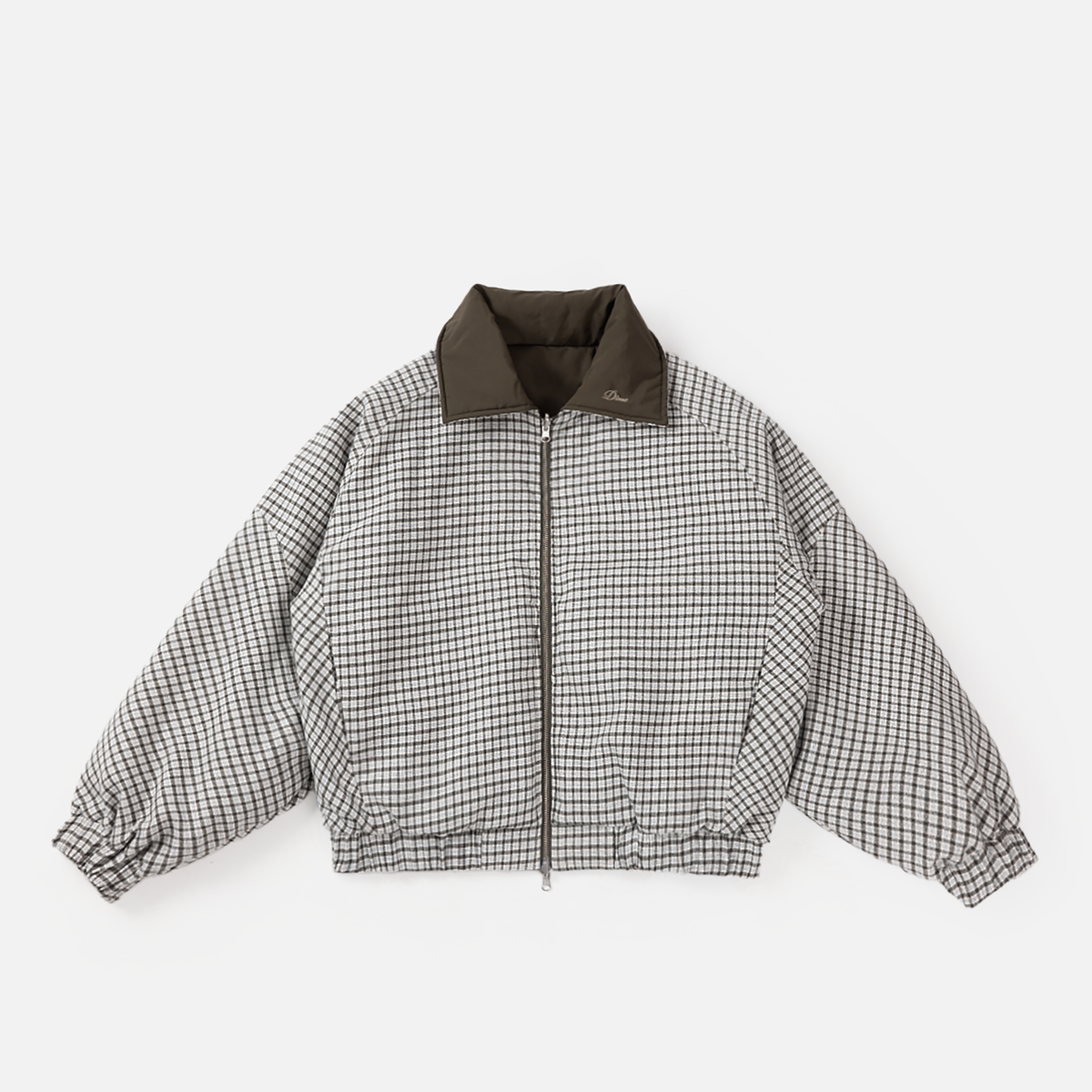 Dime MTL Women's Reversible Bomber Jacket Olive — product shot