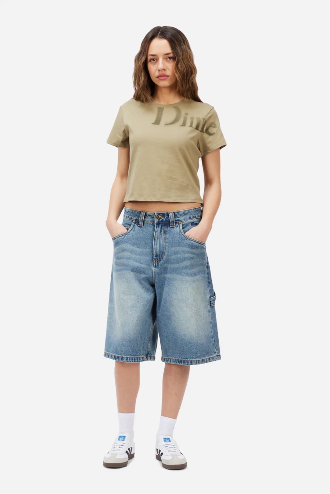 Dime MTL Classic Stencil Tee Olive