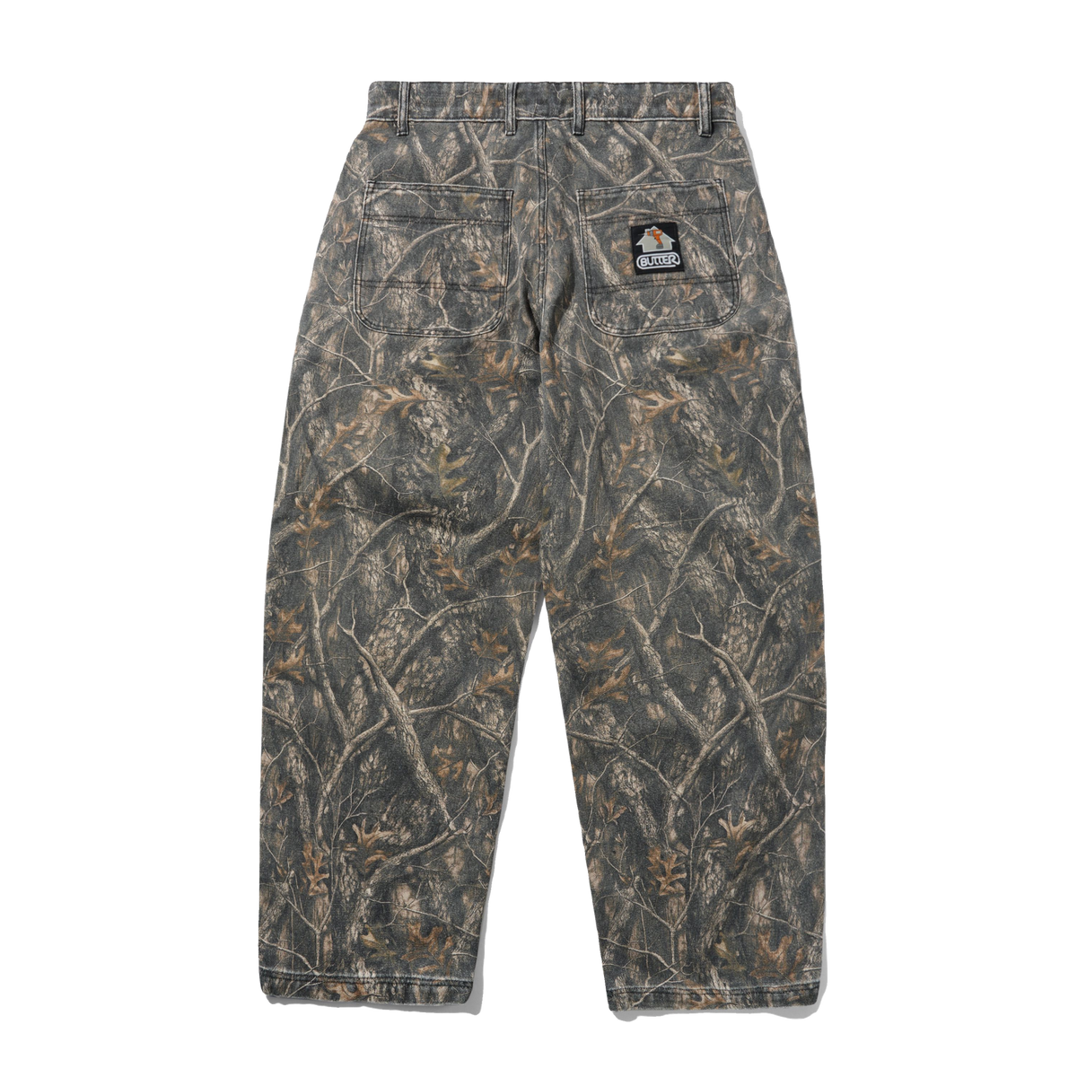 Butter Goods Work Pants Forest Camo — product shot