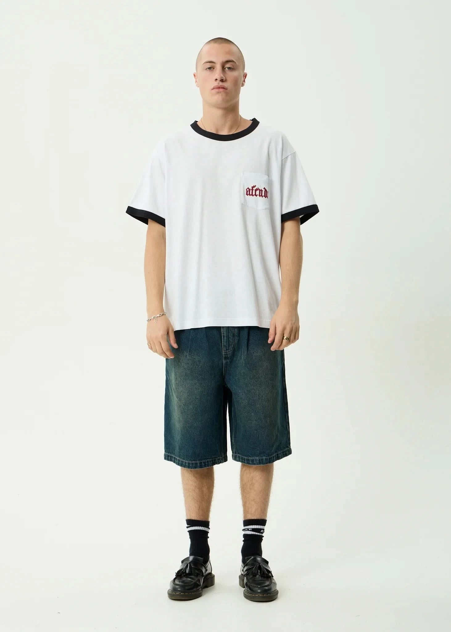 Afends Drop Zone Ringer Tee - Gallery Streetwear