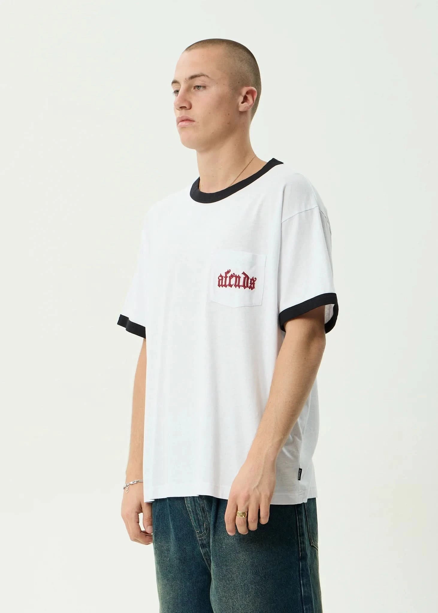 Afends Drop Zone Ringer Tee - Gallery Streetwear