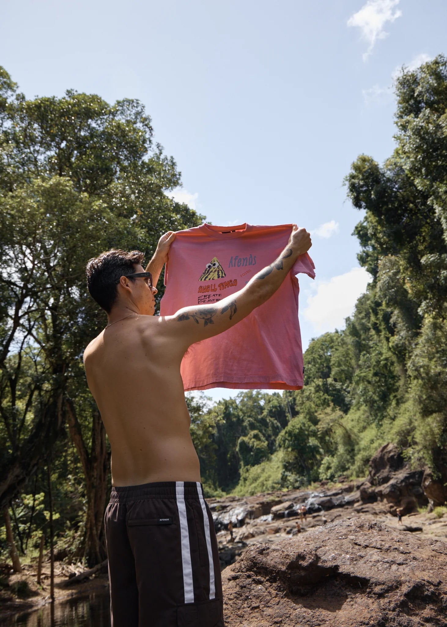 Afends Shell Times Boxy Tee - Pink - Gallery Streetwear