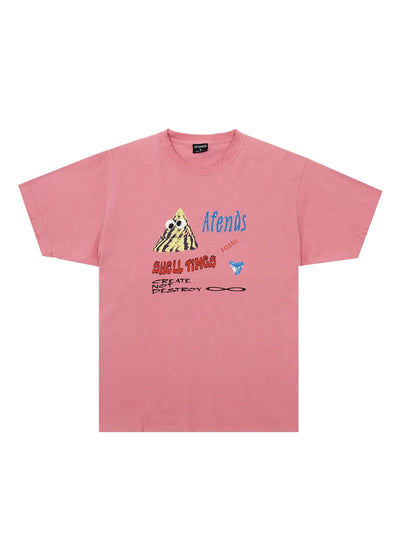 Afends Shell Times Boxy Tee – Pink