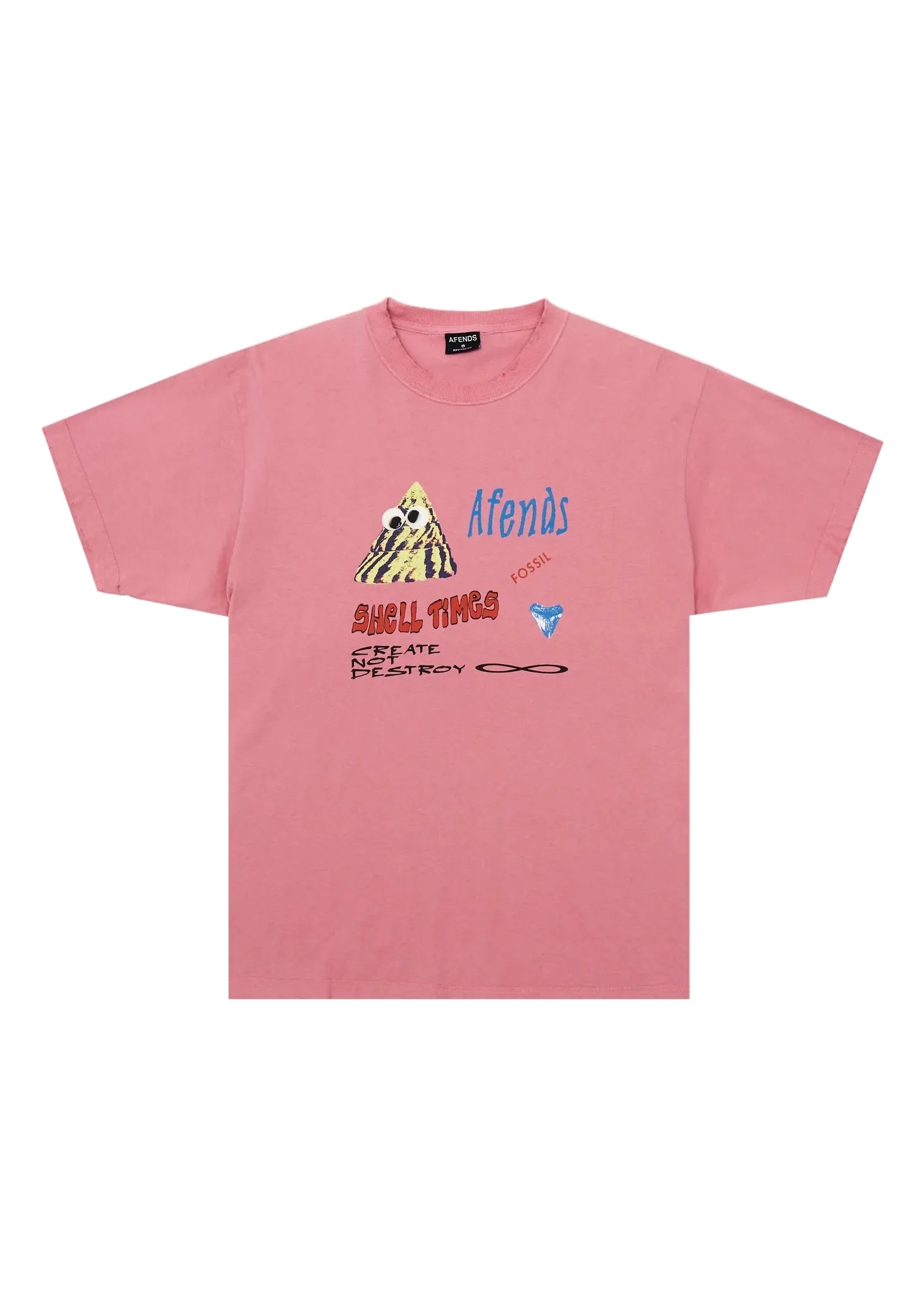 Afends Shell Times Boxy Tee - Pink - Gallery Streetwear