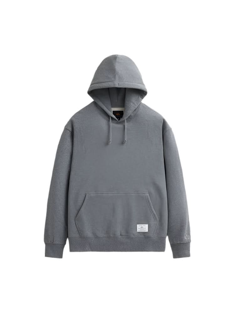 Alpha Industries Essential Hoodie – Grey Unisex Streetwear Pullover - Gallery Streetwear