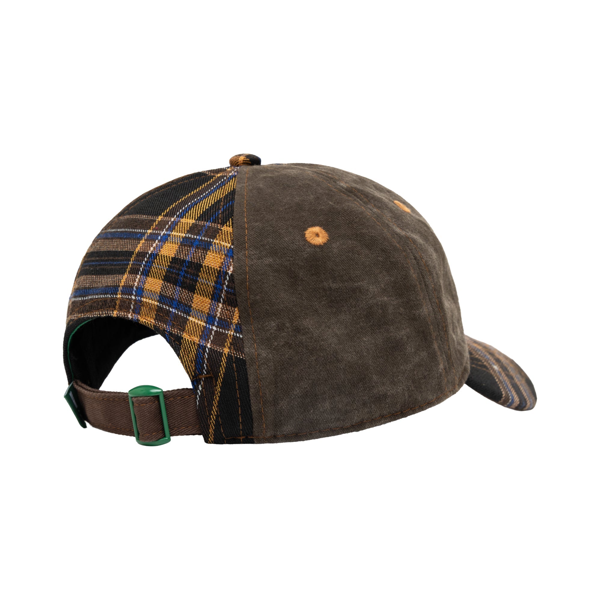b.Eautiful B-Turn Low Profile Hat brown plaid, alternate view