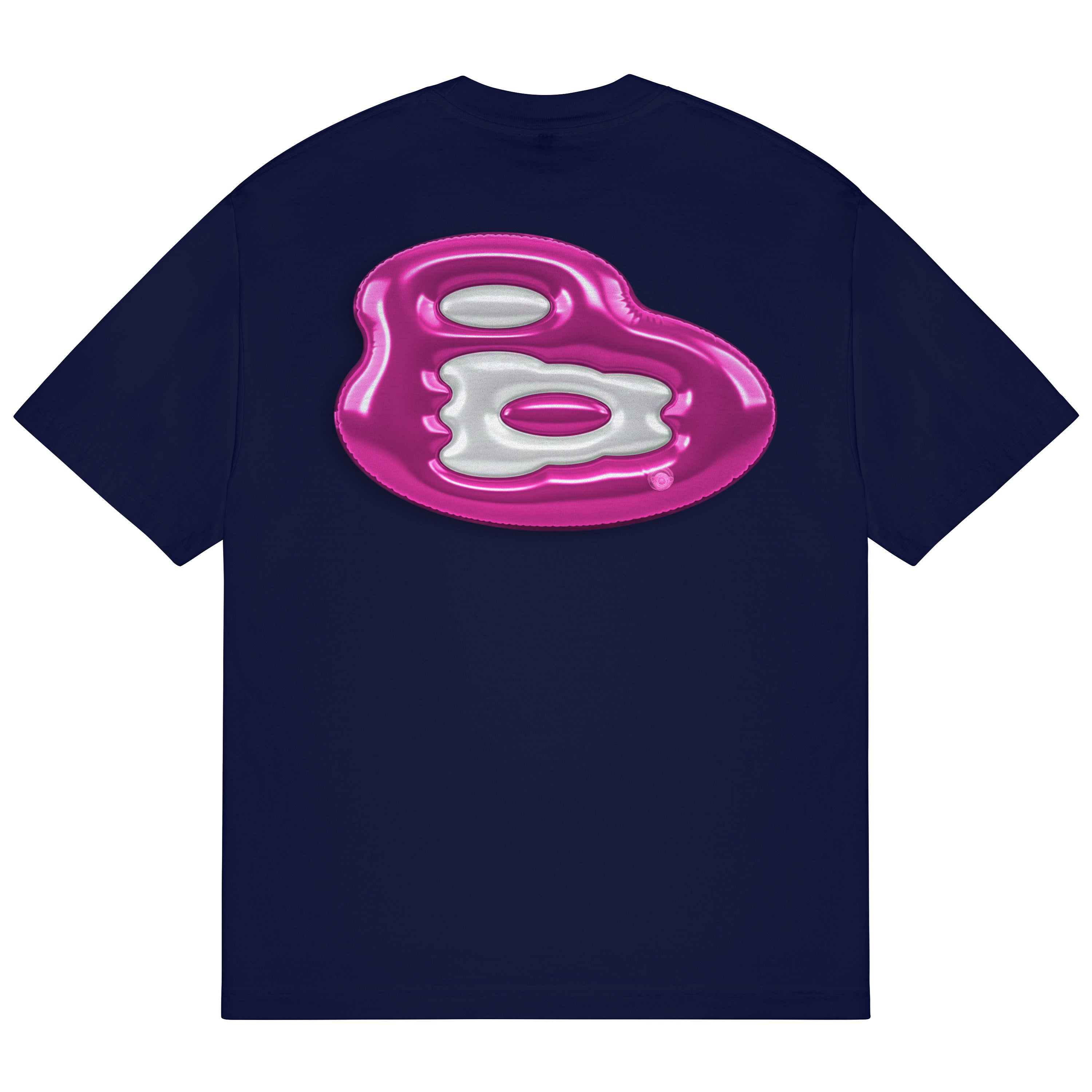 b.Eautiful Floatie T-Shirt in navy, back graphic
