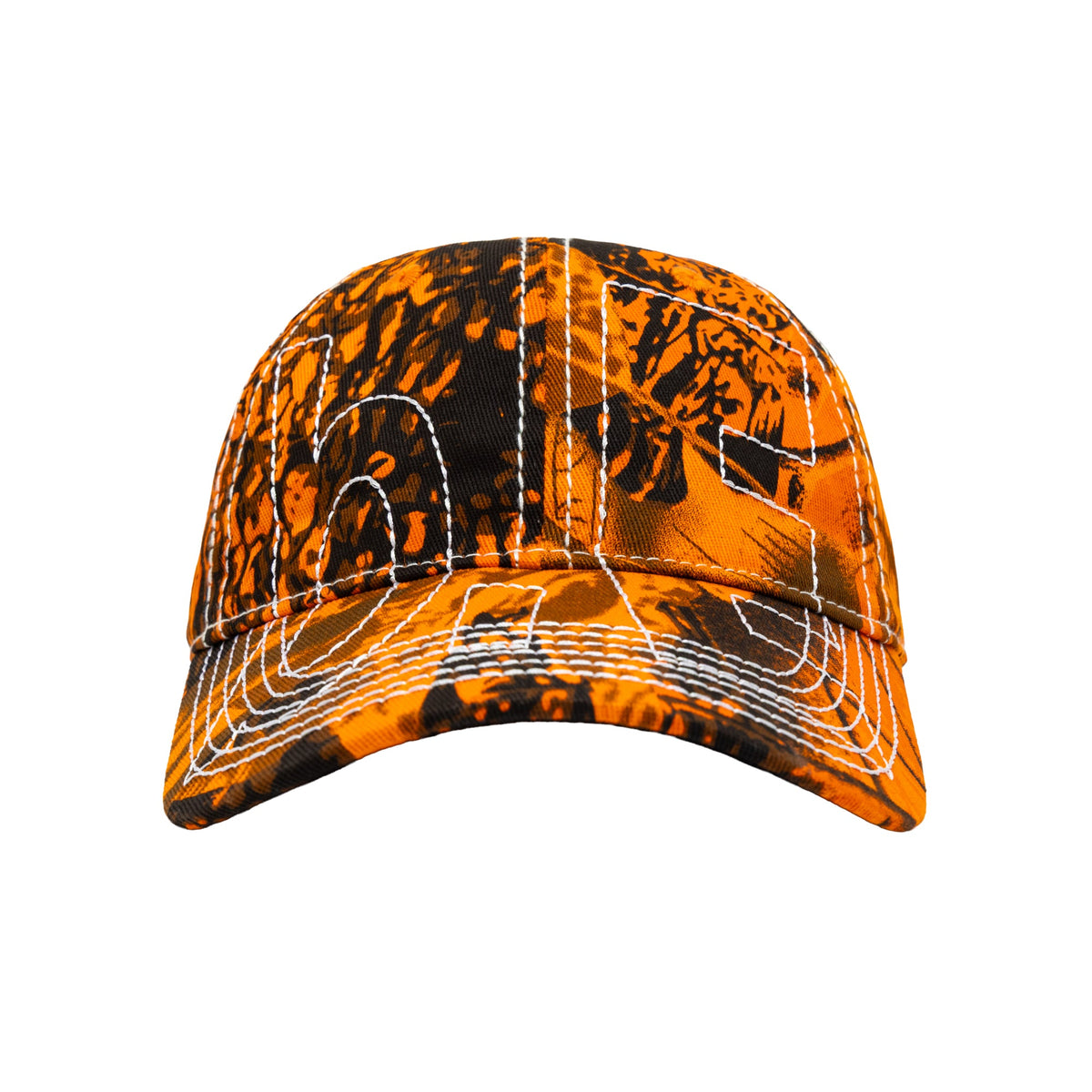 b.Eautiful Vapor Low Profile Hat orange camo, side profile
