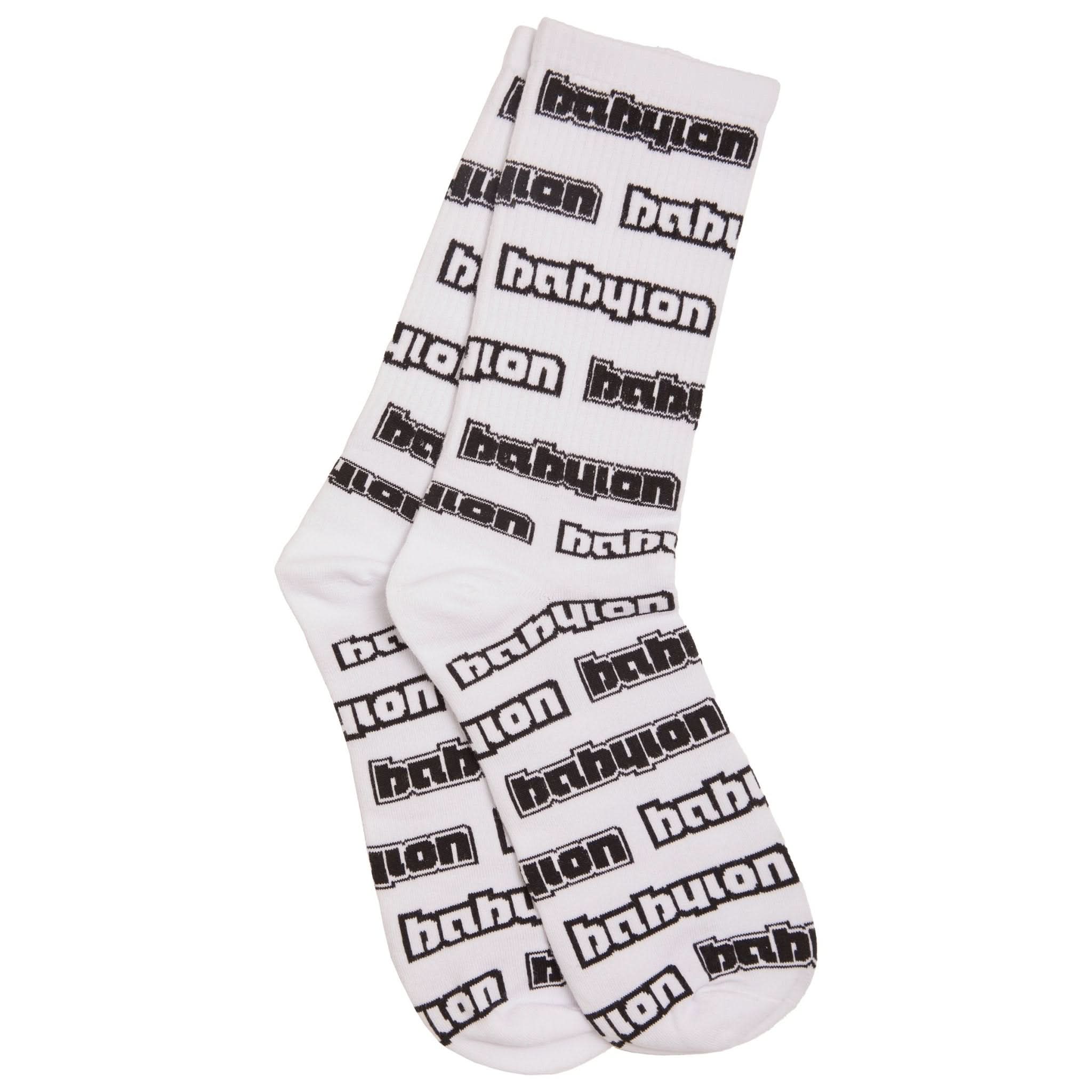 Babylon LA | All Over Logo Socks - Gallery Streetwear