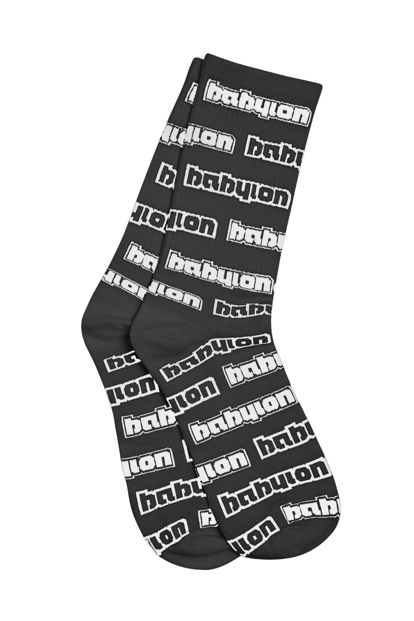 Babylon LA | All Over Logo Socks - Gallery Streetwear
