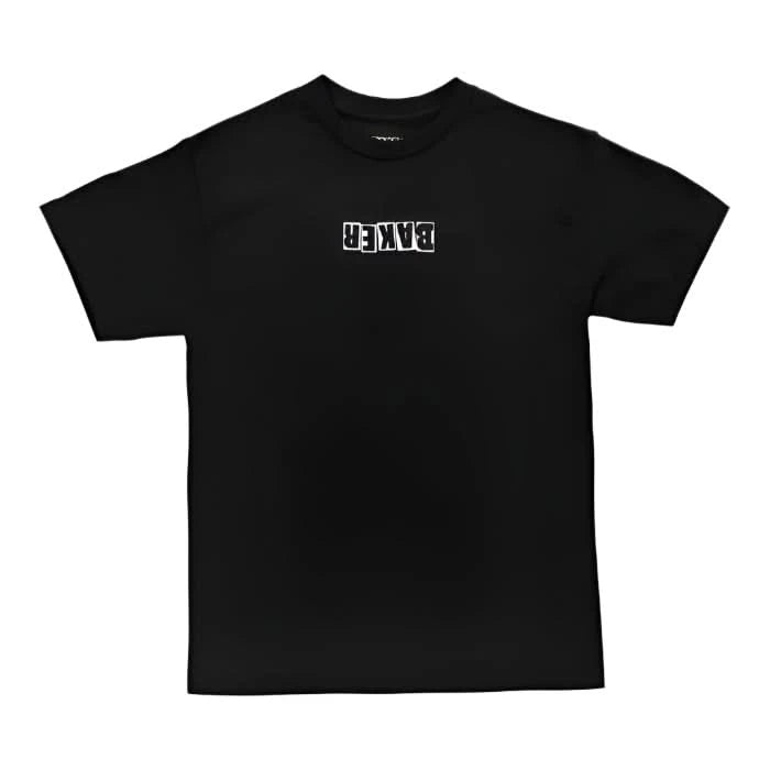 Baker Skateboards Upside Down Tee – Black Logo Skate T-Shirt - Gallery Streetwear