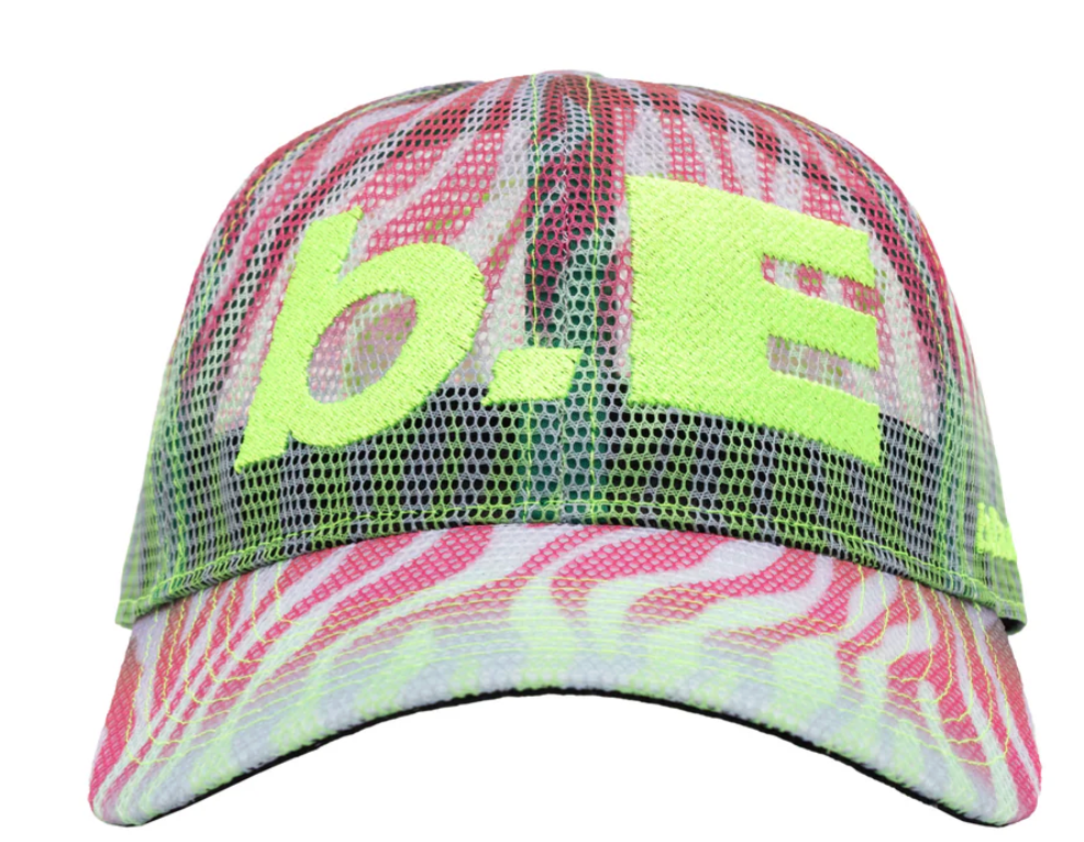 b.Eautiful b.E Hat - Multi Zebra Mesh / Highlighter - Gallery Streetwear