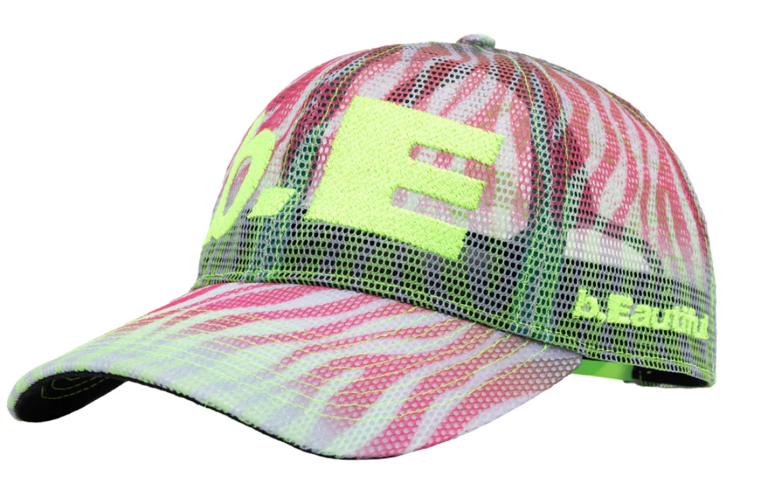 b.Eautiful b.E Hat - Multi Zebra Mesh / Highlighter - Gallery Streetwear