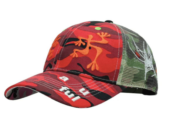 b.Eautiful | Biyu Trucker Hat – Red Camo - Gallery Streetwear