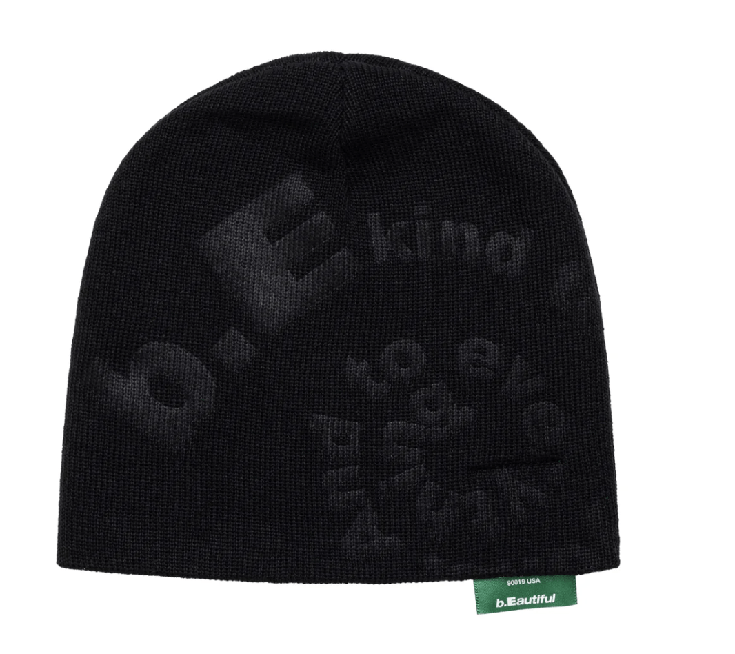 b.Eautiful Embossed Beanie - Gallery Streetwear