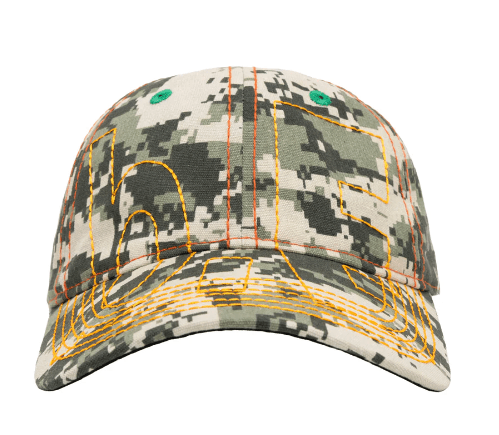 b.Eautiful Vapor 6 Panel Hat - Cala Digicamo / Orange - Gallery Streetwear
