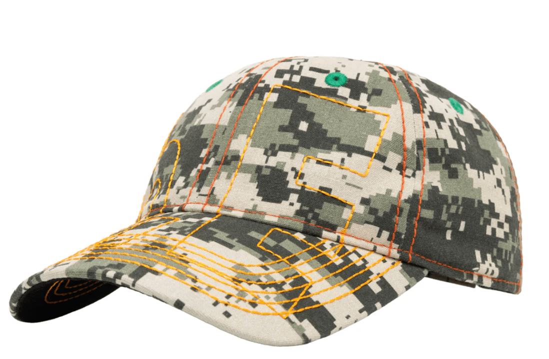 b.Eautiful Vapor 6 Panel Hat - Cala Digicamo / Orange - Gallery Streetwear