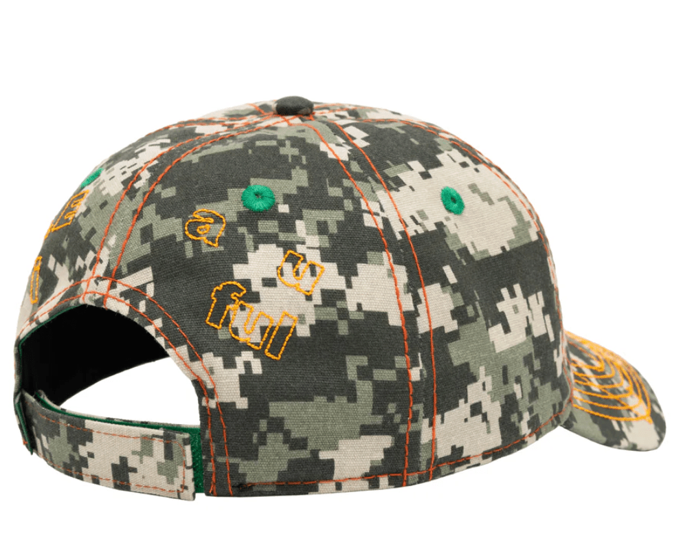 b.Eautiful Vapor 6 Panel Hat - Cala Digicamo / Orange - Gallery Streetwear