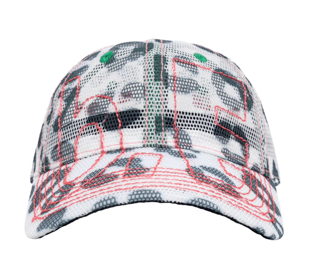 b.Eautiful Vapor 6 Panel Hat - White Leopard - Gallery Streetwear