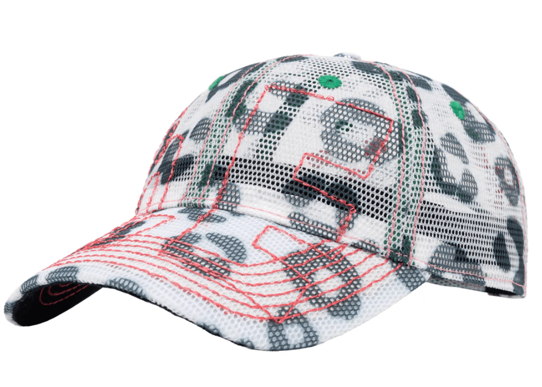 b.Eautiful Vapor 6 Panel Hat - White Leopard - Gallery Streetwear