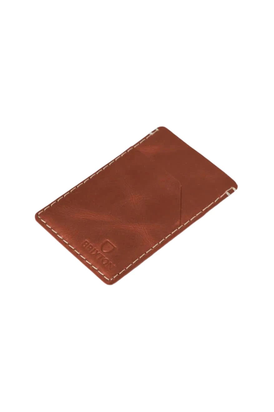 Brixton | Card Holder Brown - Gallery Streetwear